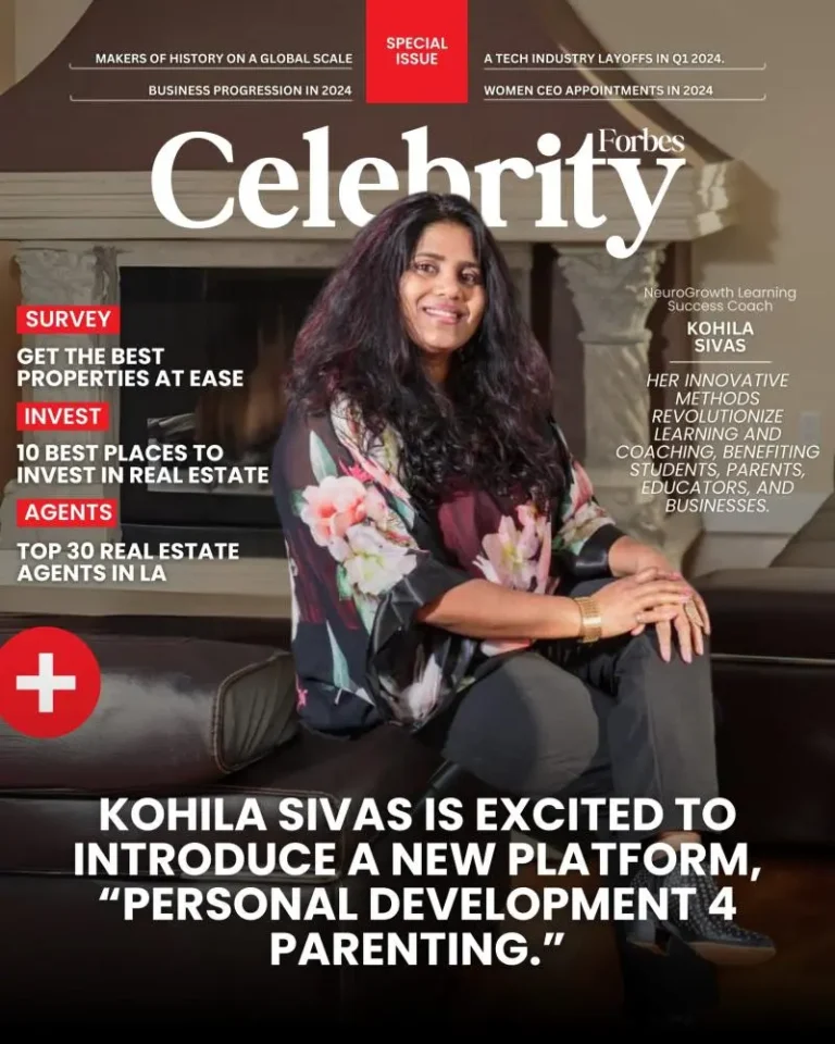 Celebrity magazine cover featuring Kohila Sivas