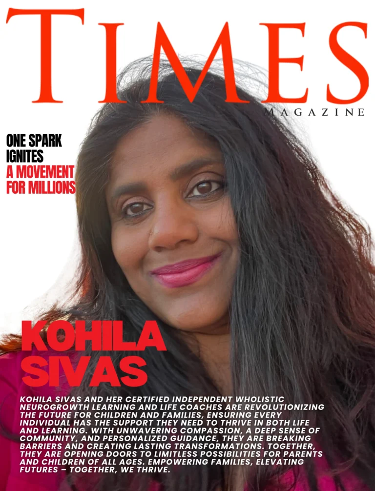 Times Magazine cover featuring Kohila Sivas